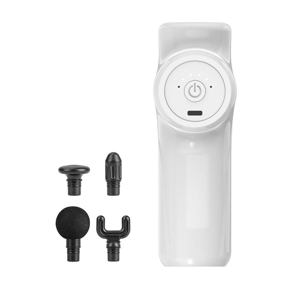 Carmen Cordless Mini-Massage Gun with Six Speeds and Four Heads