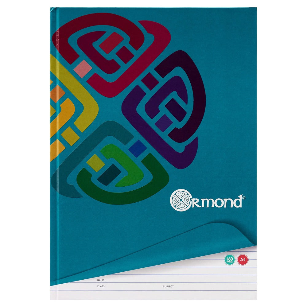 Ormond Multipack A4 Hardback Notebooks with Feint Ruled Pages