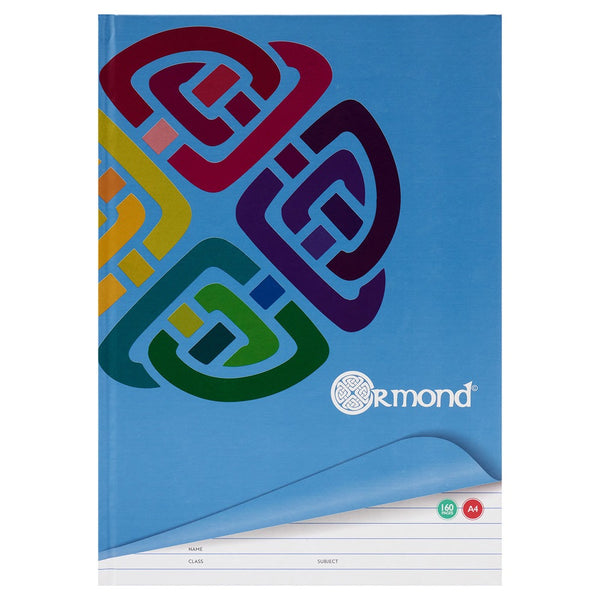 Ormond Multipack A4 Hardback Notebooks with Feint Ruled Pages