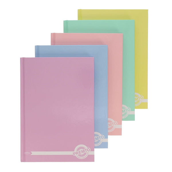 Premto A5 Hardback Notebook Multipack in Pastel Colors