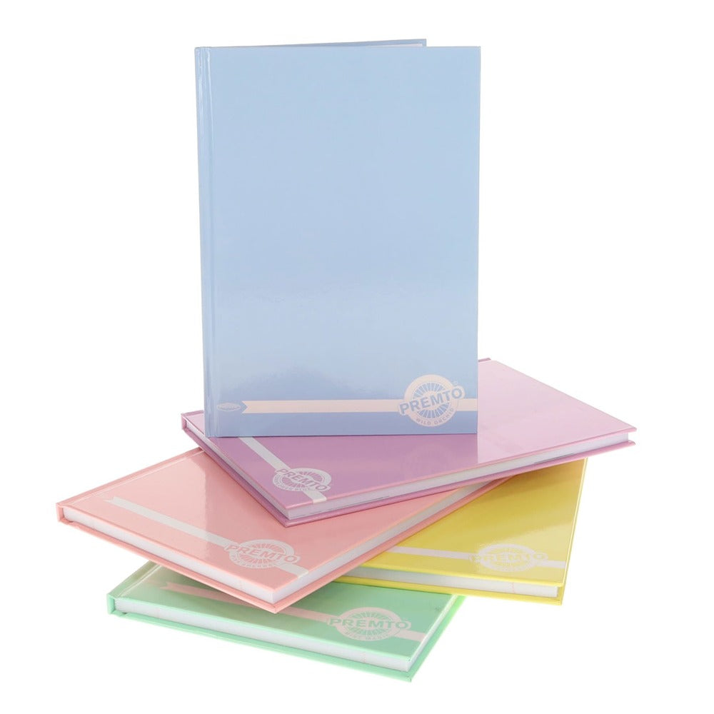 Premto A5 Hardback Notebook Multipack in Pastel Colors