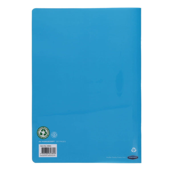 Premto A4 120pg Durable Cover M/script Book | Vibrant and Functional Notebook for Students and Professionals