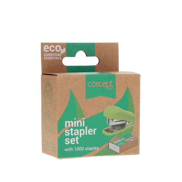 Concept Green Eco Mini Stapler Set with Staples