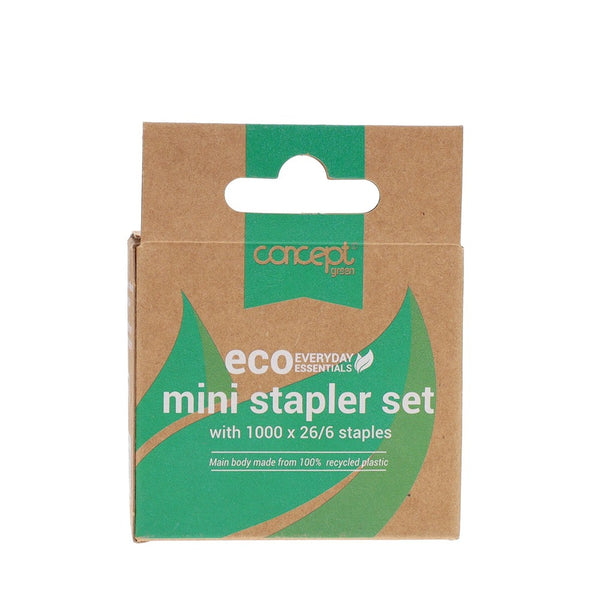 Concept Green Eco Mini Stapler Set with Staples