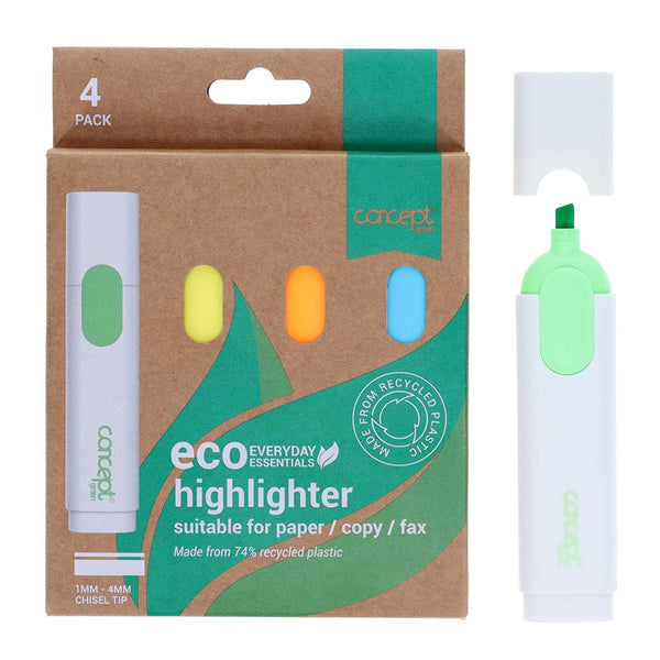 Sustainable Highlighting with Concept Eco Highlighter | Pack of 4
