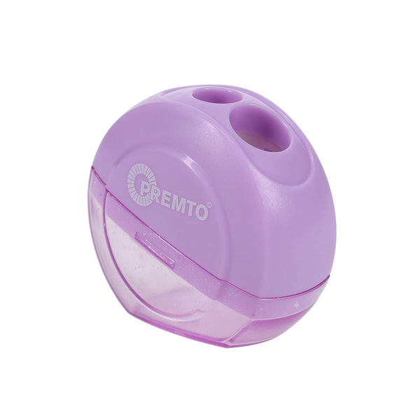 Premto Pastel Twin Hole Sharpener Orbital - Compact and Stylish Stationery Essential