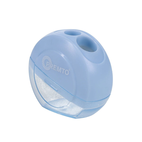 Premto Pastel Twin Hole Sharpener Orbital - Compact and Stylish Stationery Essential