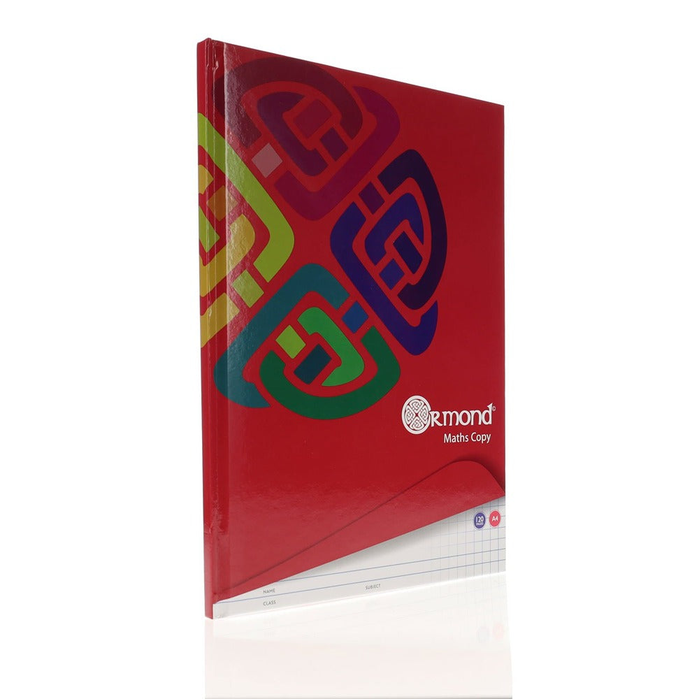 Ormond A4 120-Page Hardcover Maths Notebook
