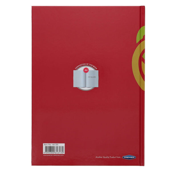 Ormond A4 120-Page Hardcover Maths Notebook