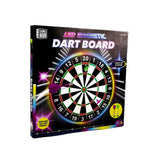 Games Hub LED Magnetic Dart Board 