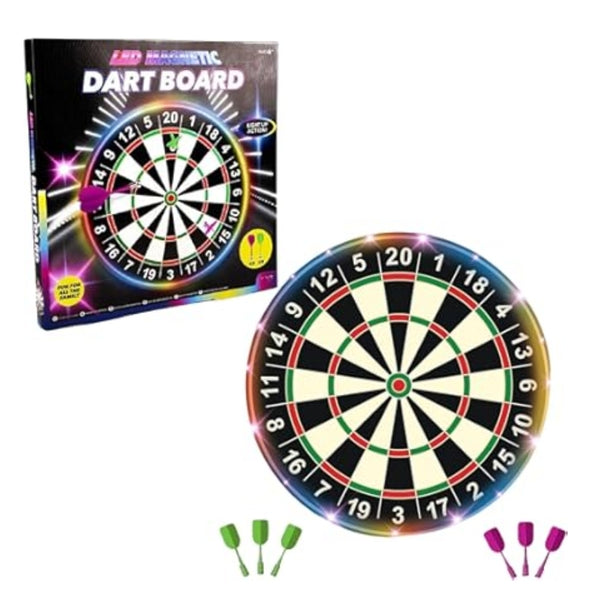 Games Hub LED Magnetic Dart Board 