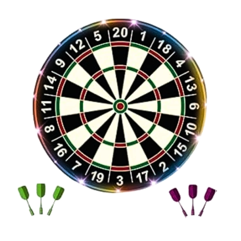 Games Hub LED Magnetic Dart Board 