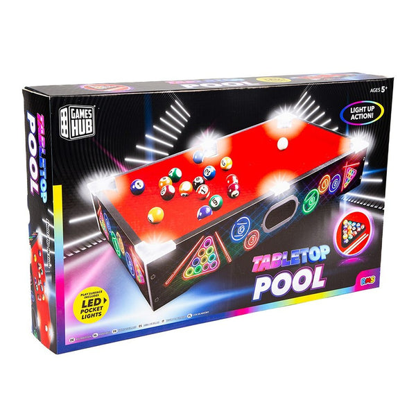 Games Hub LED Tabletop Pool Set