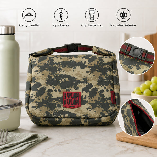 Freelander Yum Yum Clip Top Lunch Bag - Assorted Bold Print Designs