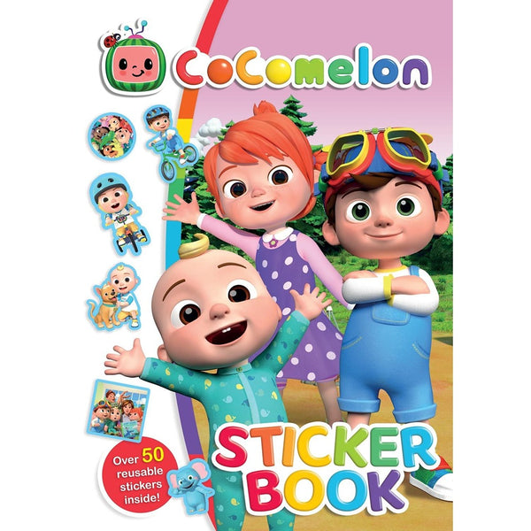 Cocomelon Sticker Book | 50+ Reusable Stickers, Large Stickers, Themed Scenes