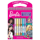 Barbie Colour by Numbers Activity Set | Carry Handle, 6 Markers, Vanishing Inks