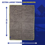 Goodyear Premium Microfiber Drying Towel | XL 90x60cm | Dual-Sided & Quick-Drying