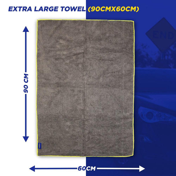 Goodyear Premium Microfiber Drying Towel | XL 90x60cm | Dual-Sided & Quick-Drying