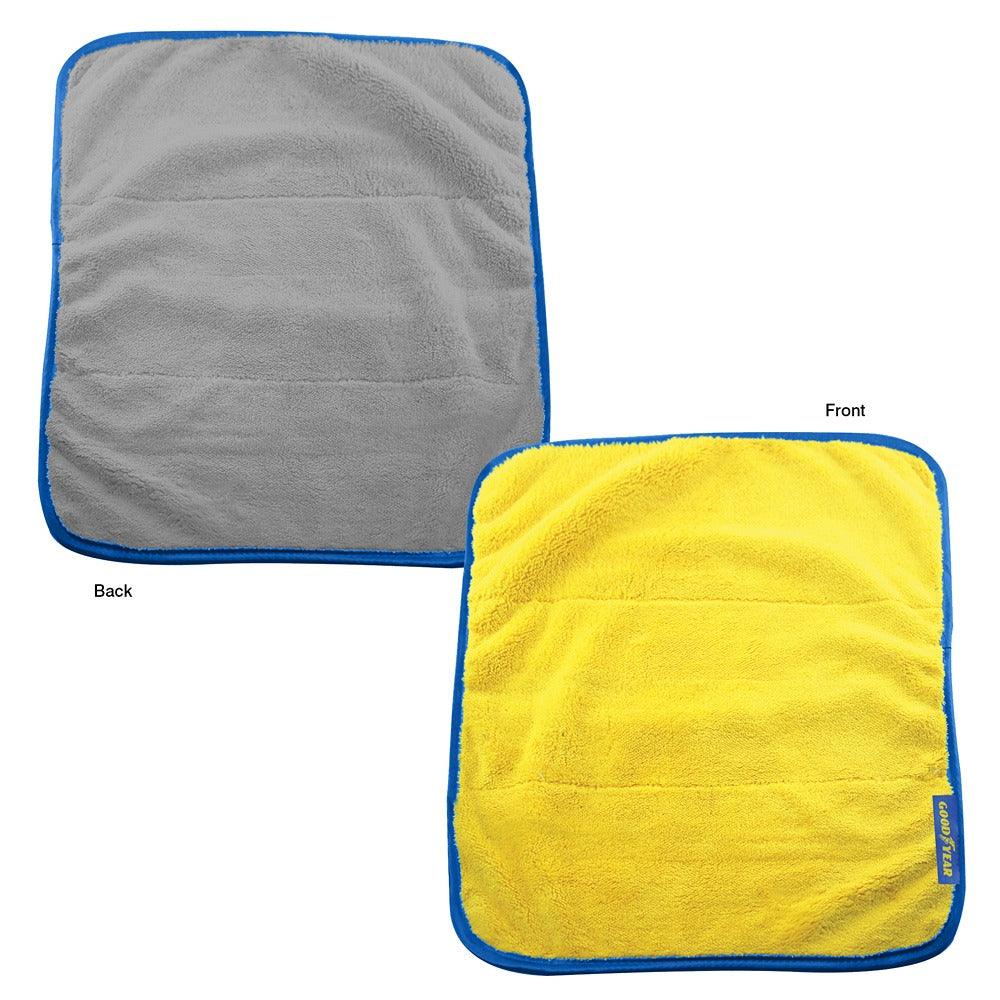 Goodyear 2-in-1 Valet Cloth | Large, Microfiber, Dual-Sided