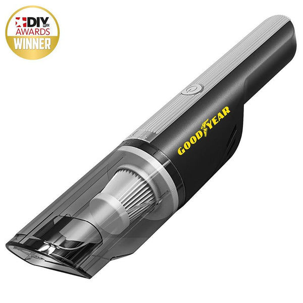 Goodyear Wet & Dry Cordless Vacuum Cleaner | USB Charging, Powerful Suction, Versatile Attachments