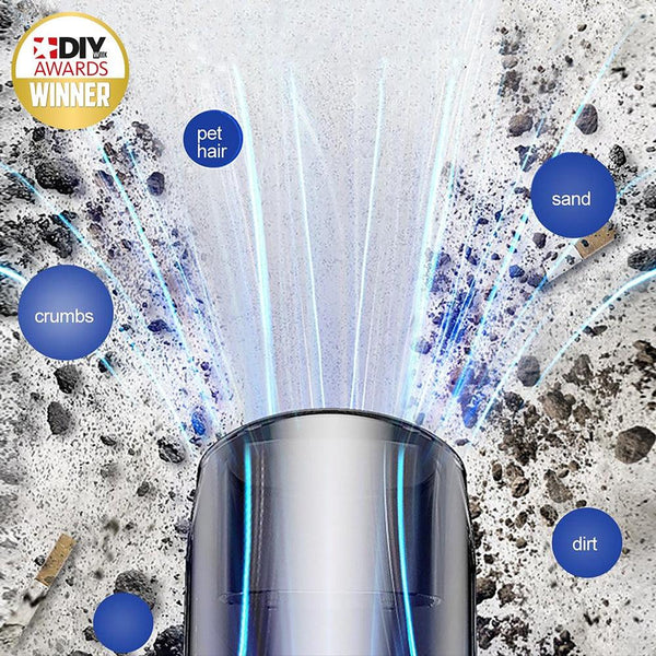 Goodyear Wet & Dry Cordless Vacuum Cleaner | USB Charging, Powerful Suction, Versatile Attachments