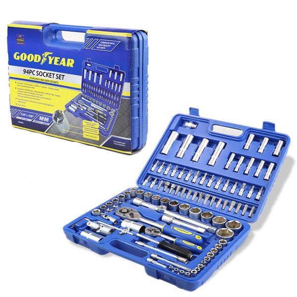 Goodyear 94 peices Socket Set | Precision Engineering & Ergonomic Grip
