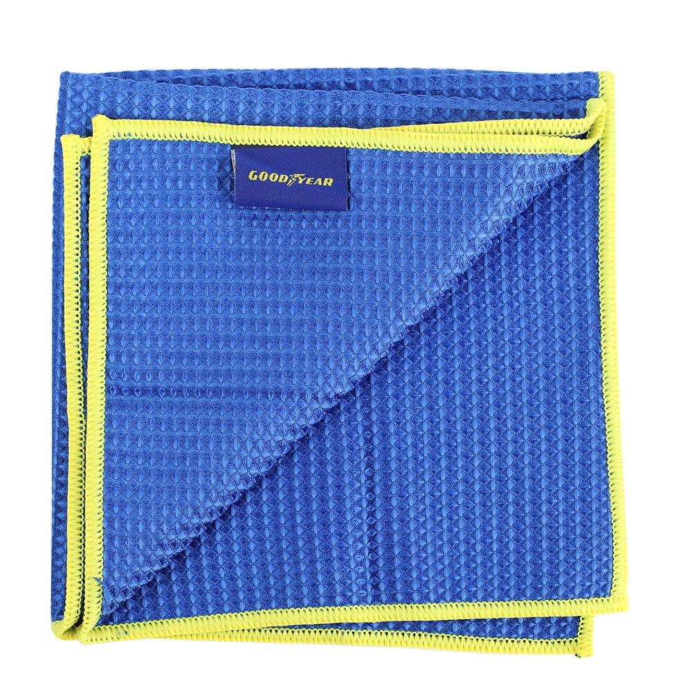 Goodyear Waffle Drying Cloth | Large Vibrant Blue Textured Weave