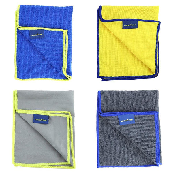 Goodyear Microfibre Cloth Set | Pack of 4
