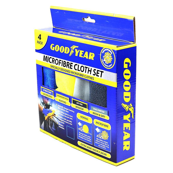 Goodyear Microfibre Cloth Set | Pack of 4