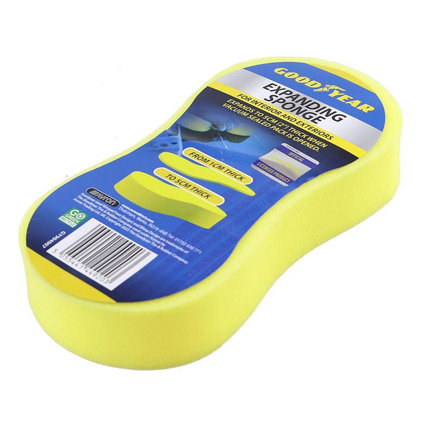 Goodyear Ergonomic High-Density Expanding Sponge | Vibrant Yellow