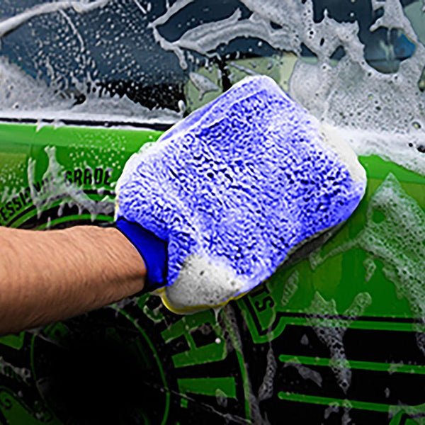 Optimized Title: Goodyear Dual-Sided Microfiber Noodle Wash Mitt | Wash, Dry, and Polish