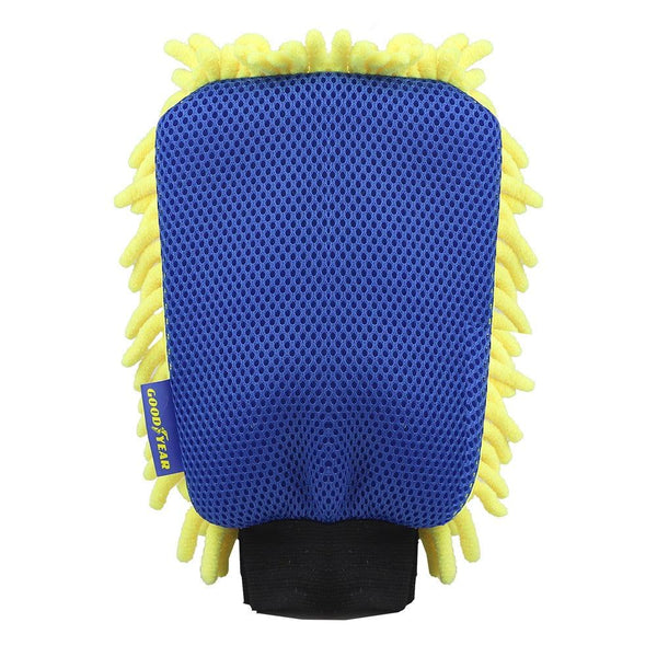 Optimized Title: Goodyear Dual-Sided Microfiber Noodle Wash Mitt | Wash, Dry, and Polish