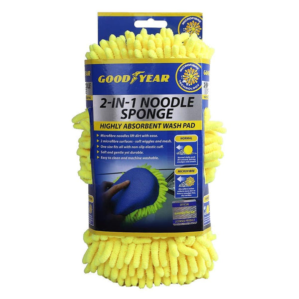 Optimized Title: Goodyear 2-In-1 Noodle Sponge | Dual-Texture, Highly Absorbent, Durable