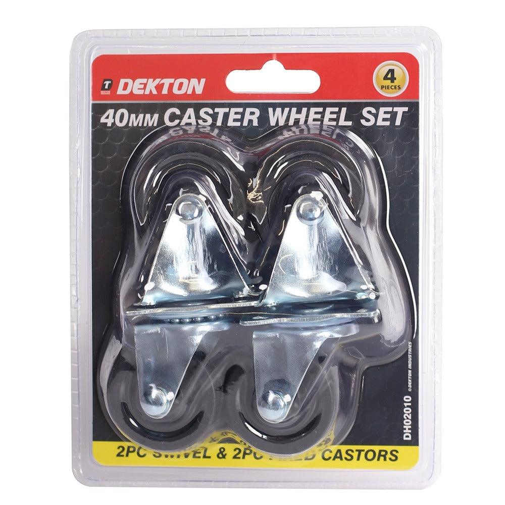 dekton caster wheel set  40mm  pack of 4
