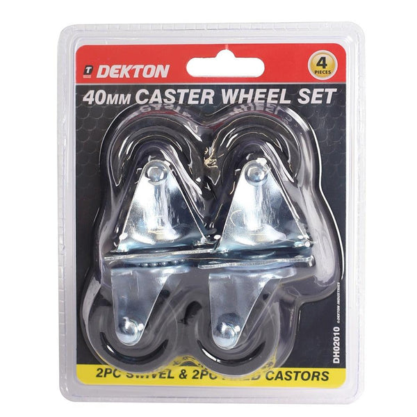dekton caster wheel set  40mm  pack of 4
