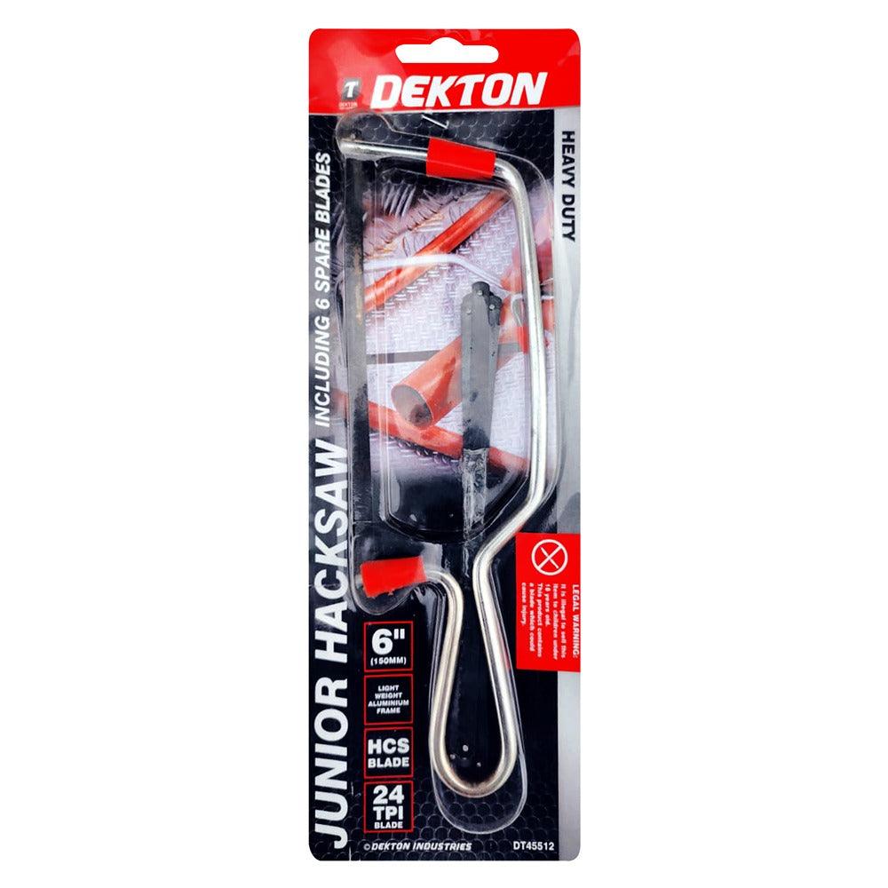 dekton junior hacksaw with blades  compact design