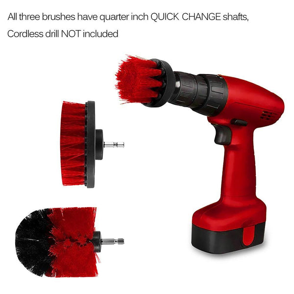 dekton versatile drill brush set  3 piece