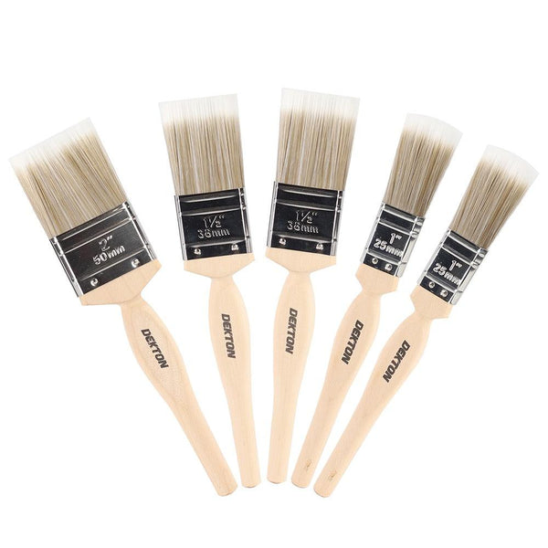 Dekton 5pc Pro Paintbrush Set | Varied Widths 50mm, 38mm, 25mm