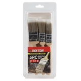 Dekton 5pc Pro Paintbrush Set | Varied Widths 50mm, 38mm, 25mm