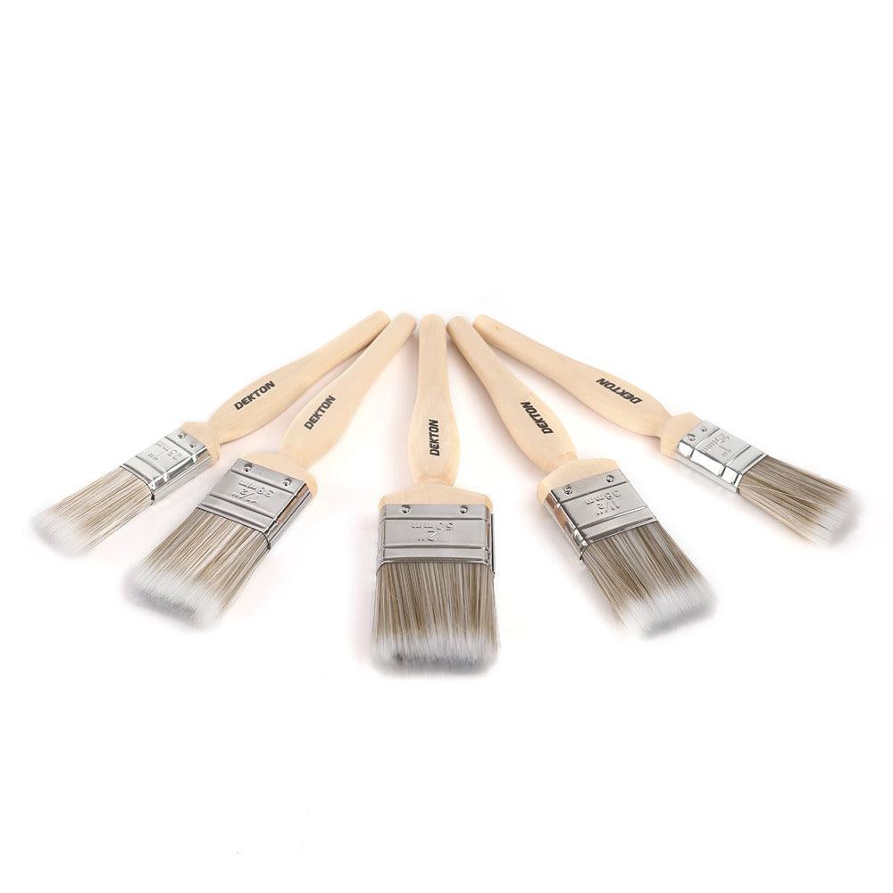 Dekton 5pc Pro Paintbrush Set | Varied Widths 50mm, 38mm, 25mm