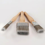 Dekton Pro Precision 3pc Brush Set | Synthetic Bristles, 1-2 Inch Sizes