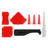 Dekton 8pc Multi-Functional Caulking Tool Kit | Durable Plastic Construction