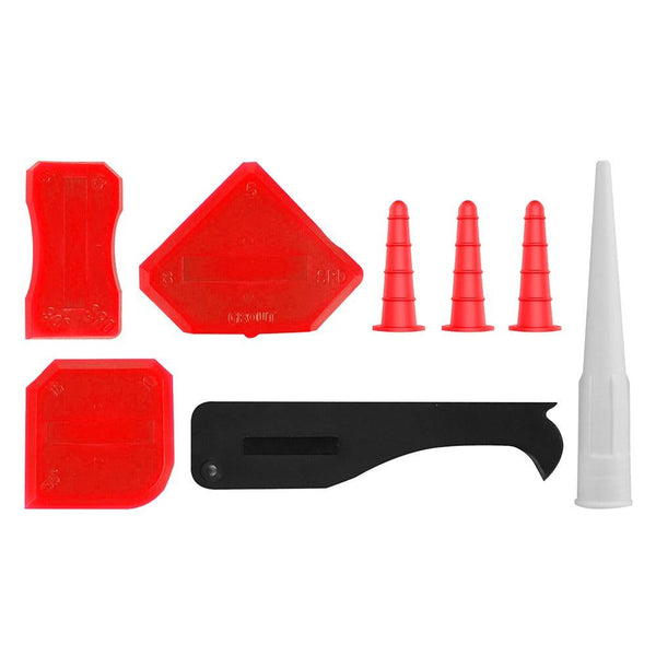 Dekton 8pc Multi-Functional Caulking Tool Kit | Durable Plastic Construction