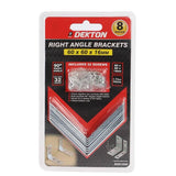 dekton durable right angle bracket  pack of 8