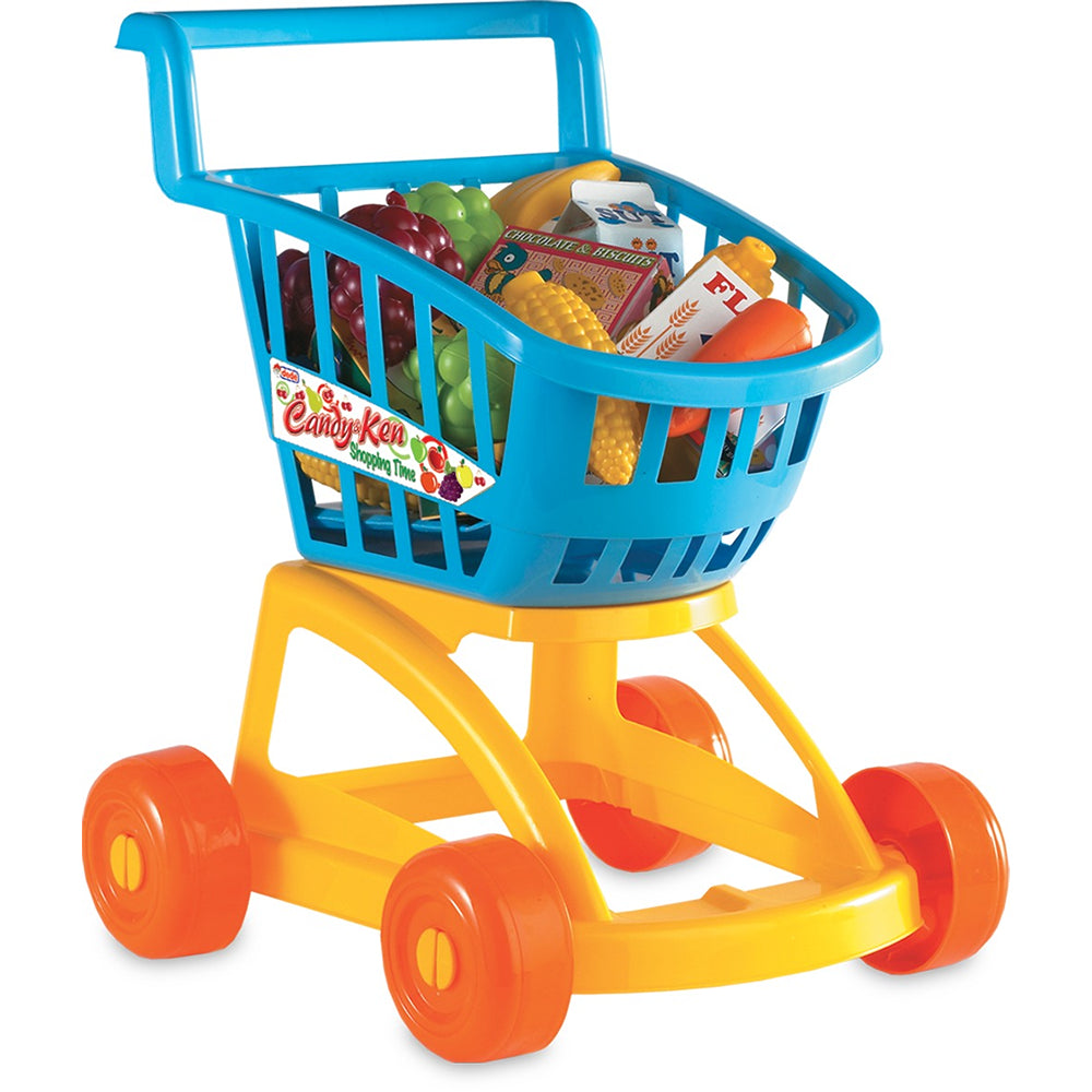 Candy Ken Market Trolley Full Interactive Role Play Shopping Cart for Kids