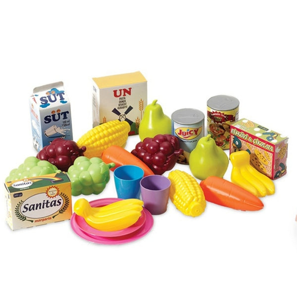 ded play food set  fruits in a net 