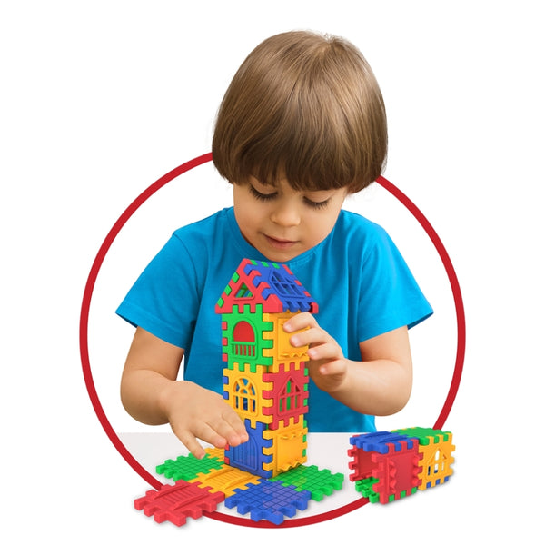 Dede Puzzle City 128-Piece Set | Educational City-Building Puzzle for Kids