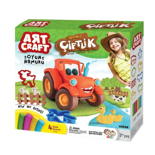 art craft super burger dough playset 