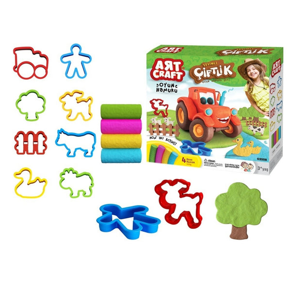 art craft super burger dough playset 