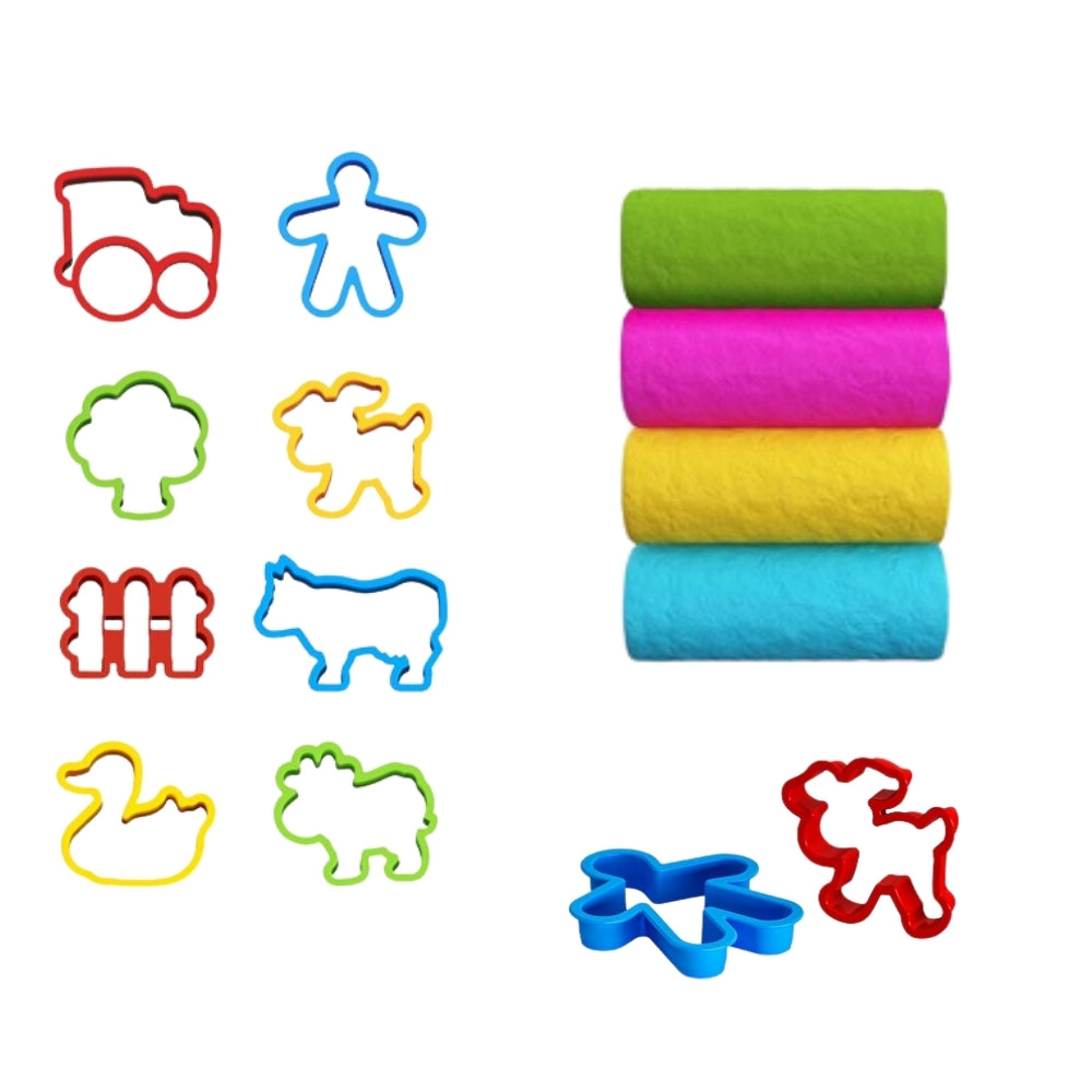 art craft super burger dough playset 